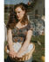 Image #1 - Idyllwind Women's Deerbrok Ditsy Print Puff Sleeve Top, Steel Blue, hi-res
