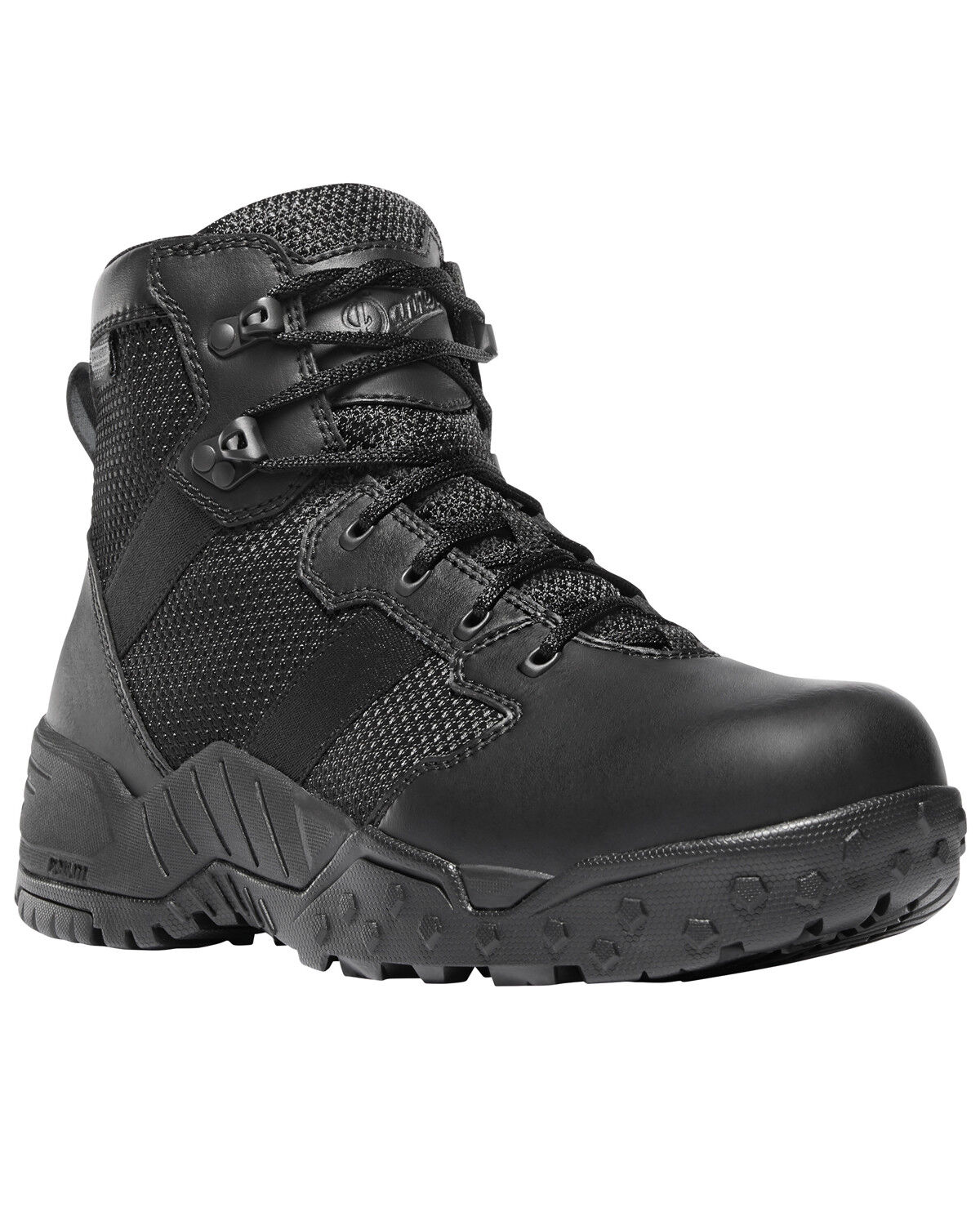 Image #1 - Danner Men's Black Scorch Side Zip 6" Boots - Round Toe, Black, hi-res