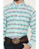 Image #3 - Ariat Men's Jefferson Southwestern Striped Long Sleeve Button-Down Western Shirt - Big, Turquoise, hi-res