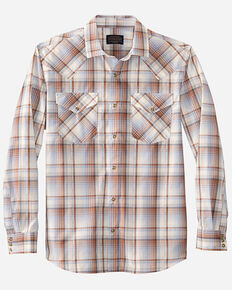 Pendleton Men's Multi Frontier Plaid Long Sleeve Snap Western Shirt , Multi, hi-res