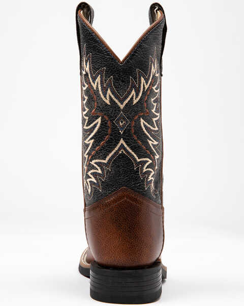 Image #5 - Cody James Boys' Ryder Western Boots - Square Toe , Brown/blue, hi-res