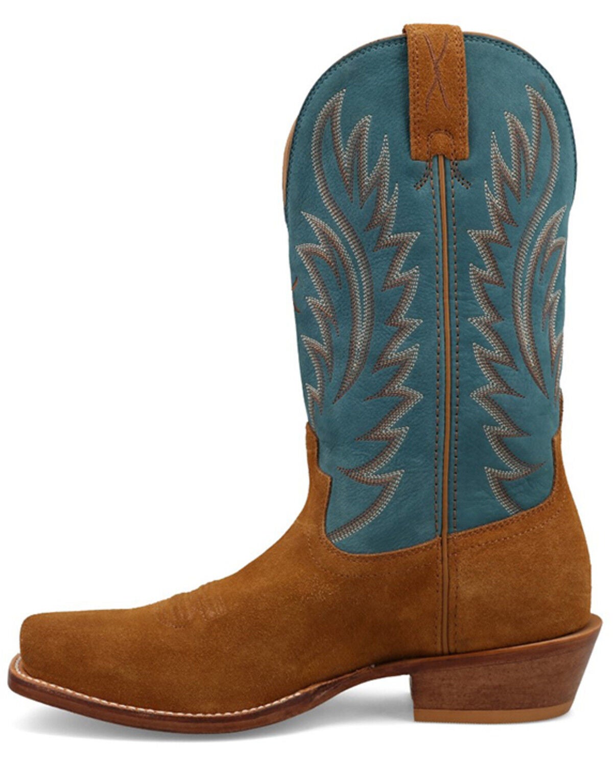 Image #3 - Twisted X Men's 12" Tech X&trade; Roughout Western Boots - Square Toe, Blue, hi-res