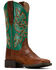 Image #1 - Ariat Women's Round Up Performance Western Boots - Broad Square Toe, Brown, hi-res