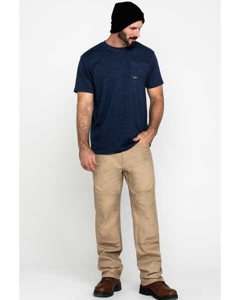 Image #6 - Ariat Men's Rebar Cotton Strong American Grit Work T-Shirt , Navy, hi-res