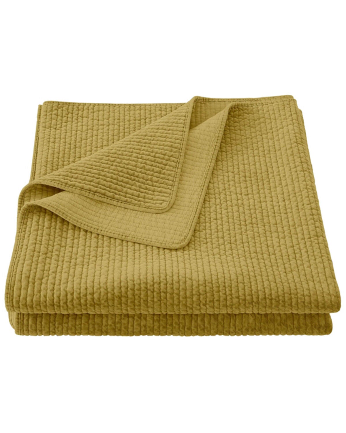 Image #3 - HiEnd Accents Tuscan Stonewashed Cotton & Velvet 3-Piece Full/Queen Quilt Set, Orange, hi-res