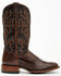 Image #2 - Cody James Men's Antique Cafe Ostrich Leg Exotic Western Boots - Broad Square Toe , Brown, hi-res