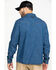 Image #2 - Hawx Men's Stonewashed Denim Snap Western Long Sleeve Work Shirt - Big, Blue, hi-res