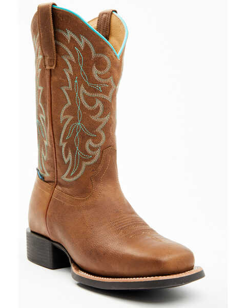 Shyanne Women's Aries Western Performance Boots - Square Toe, Brown, hi-res