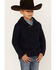Image #2 - Cotton & Rye Boys' Cable Knit Sweater, Navy, hi-res