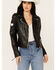 Image #2 - Mauritius Leather Women's Scattered Hearts Leather Jacket, Black, hi-res