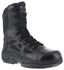 Image #1 - Reebok Women's 8" Side-Zip Rapid Response Tactical Boots - Round Toe, Black, hi-res