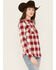 Image #2 - Wrangler Retro Women's Boot Barn Exclusive Long Sleeve Snap Western Flannel Shirt, , hi-res