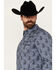 Image #2 - Moonshine Spirit Men's Satanta Paisley Print Long Sleeve Snap Western Shirt, Blue, hi-res