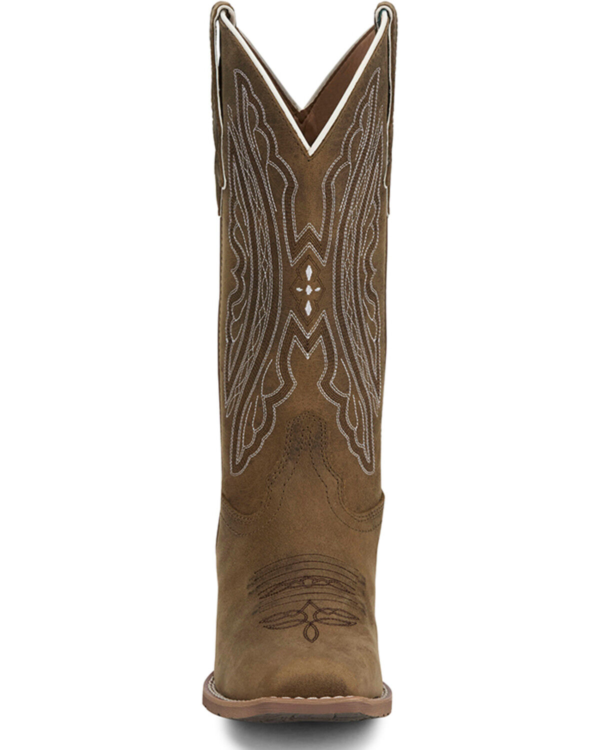 Image #4 - Justin Women's Rein Performance Western Boots - Square Toe, Tan, hi-res