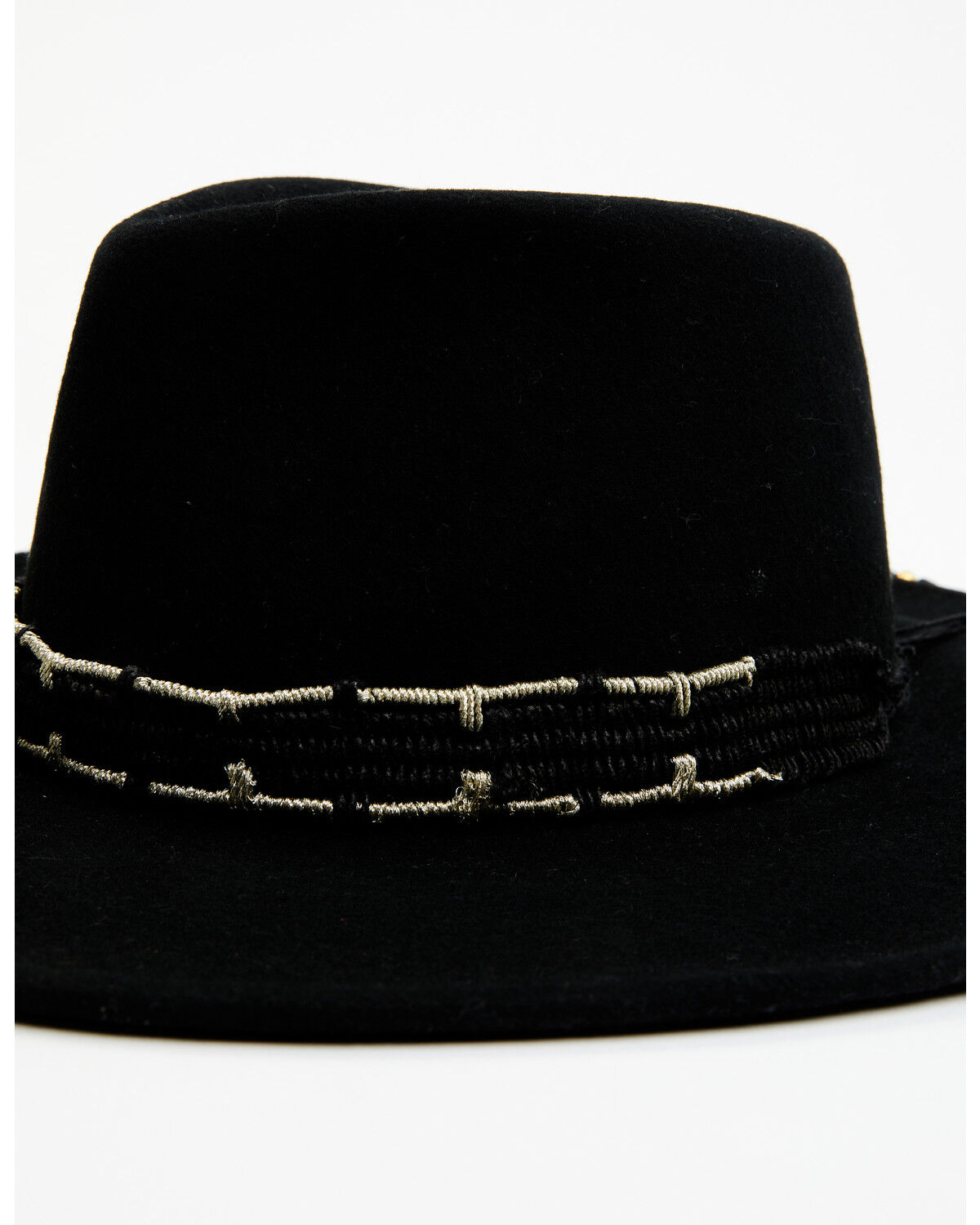 Image #3 - Nikki Beach Women's Thunder Felt Western Fashion Hat, Black, hi-res
