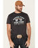 Dale Brisby Men's Charcoal Pow Pow Graphic T-Shirt , , hi-res