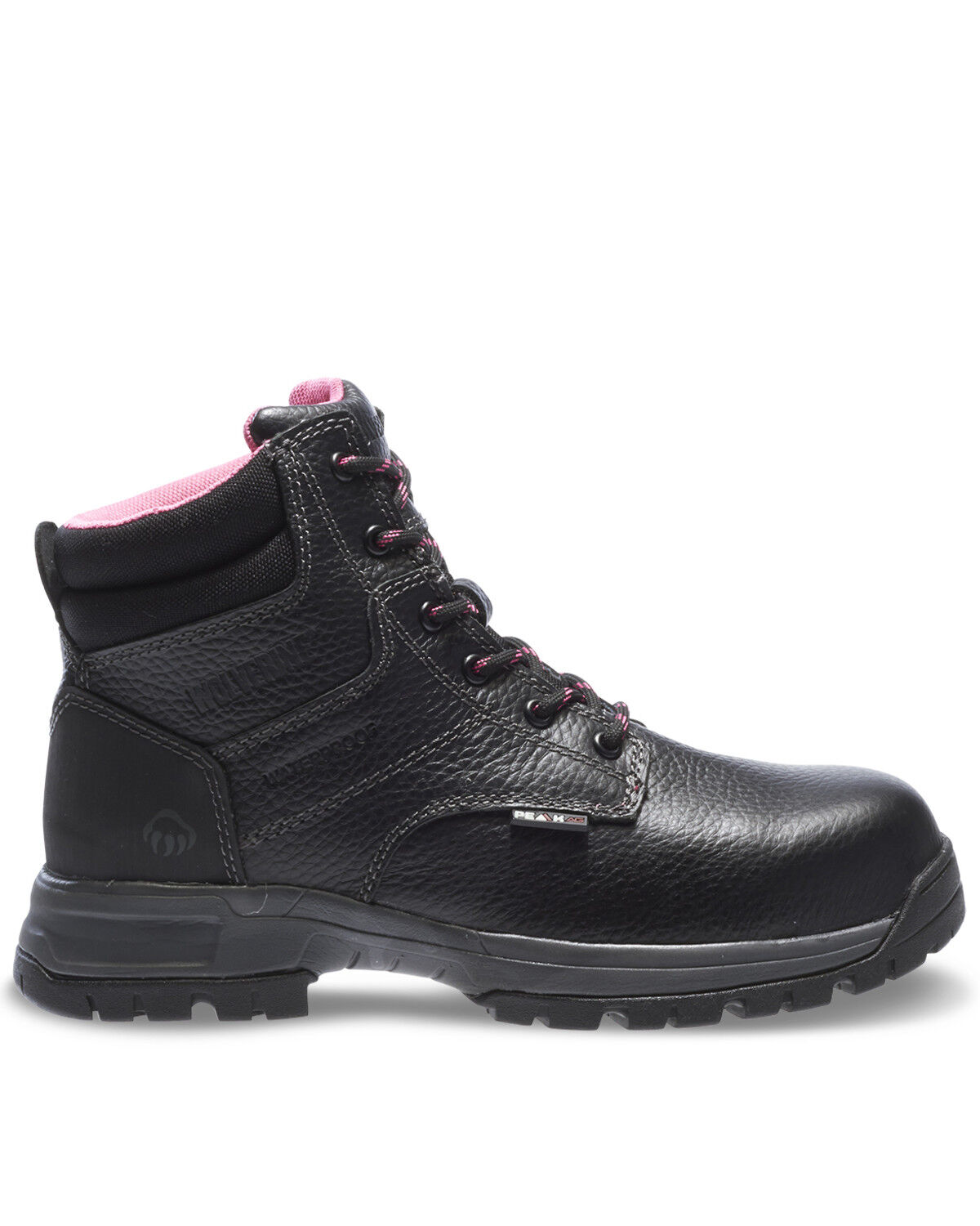 Image #2 - Wolverine Women's Piper Waterproof Work Boots - Composite Toe, Black, hi-res