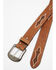 Image #2 - Cody James Men's Southwestern Embroidered Underlay Western Belt, Brown, hi-res