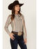 Image #1 - Wrangler Retro Women's Striped Long Sleeve Snap Western Shirt, Blue, hi-res