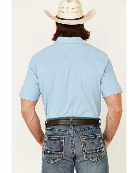 Image #4 - Kimes Ranch Men's Linville Coolmax Short Sleeve Button Down Western Shirt, Blue, hi-res
