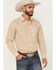 Image #1 - Gibson Trading Co Men's Lampshade Geo Print Long Sleeve Button-Down Stretch Western Shirt - Big, Gold, hi-res