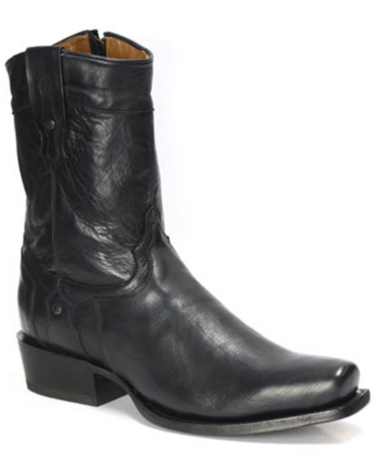 Image #1 - Stetson Men's Rebel Casual Ankle Boots - Square Toe, Black, hi-res