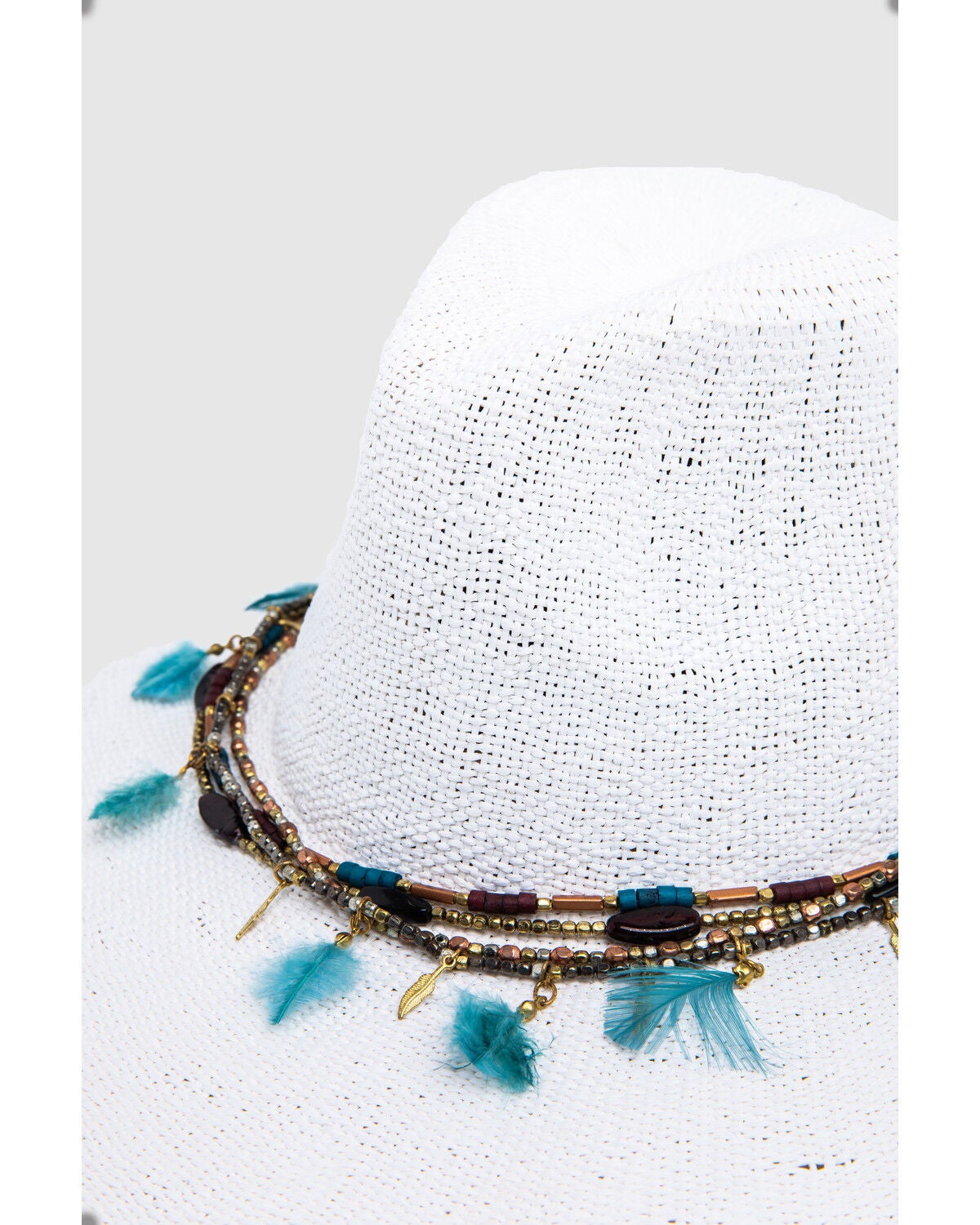 Image #7 - Nikki Beach Women's Dara Straw Western Fashion Hat, White, hi-res