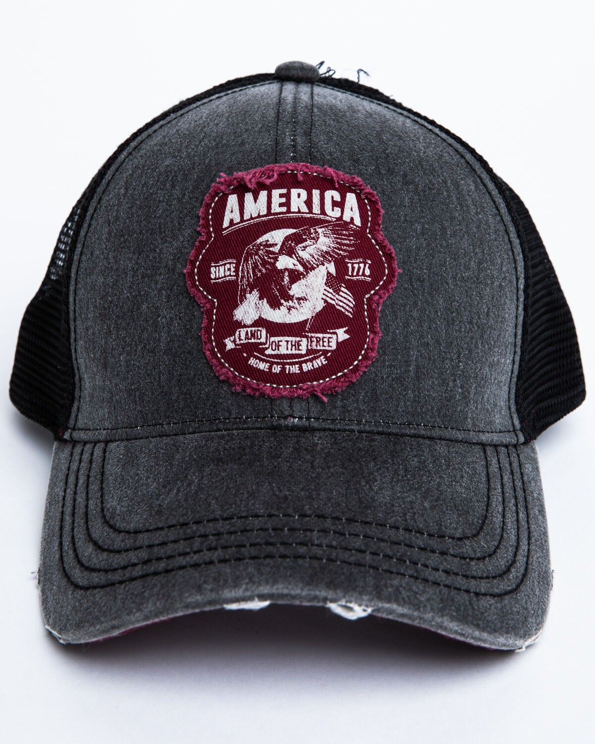 Image #4 - Cody James Men's Americana Patch Ball Cap, Grey, hi-res