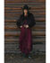 Image #1 - Shyanne Women's Lace Long Sleeve Maxi Dress, Maroon, hi-res