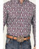 Image #3 - Ariat Men's Stefan Paisley Print Long Sleeve Button-Down Western Shirt, Magenta, hi-res