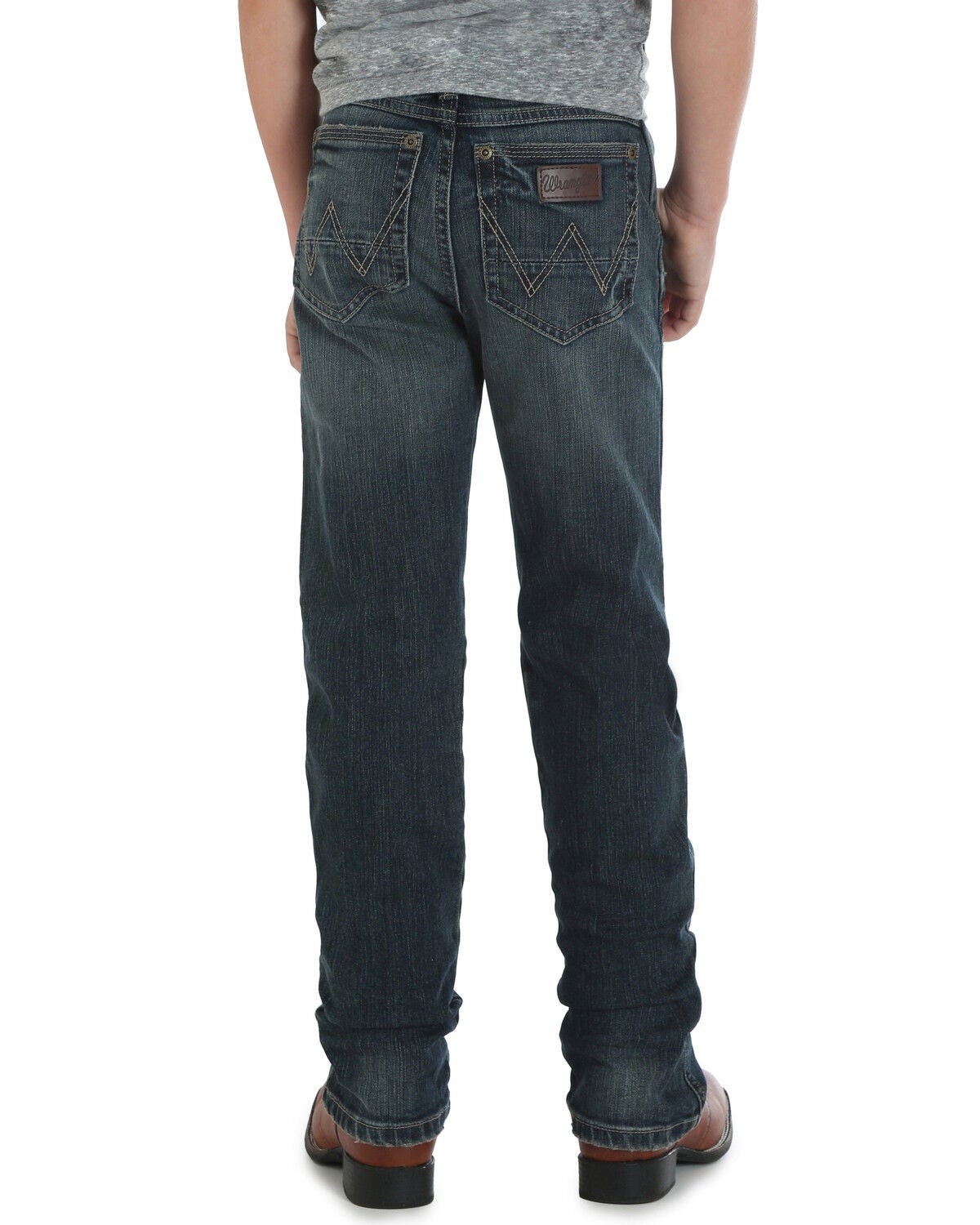 Image #2 - Wrangler Retro Boys' Jerome Slim Straight Jeans, Blue, hi-res