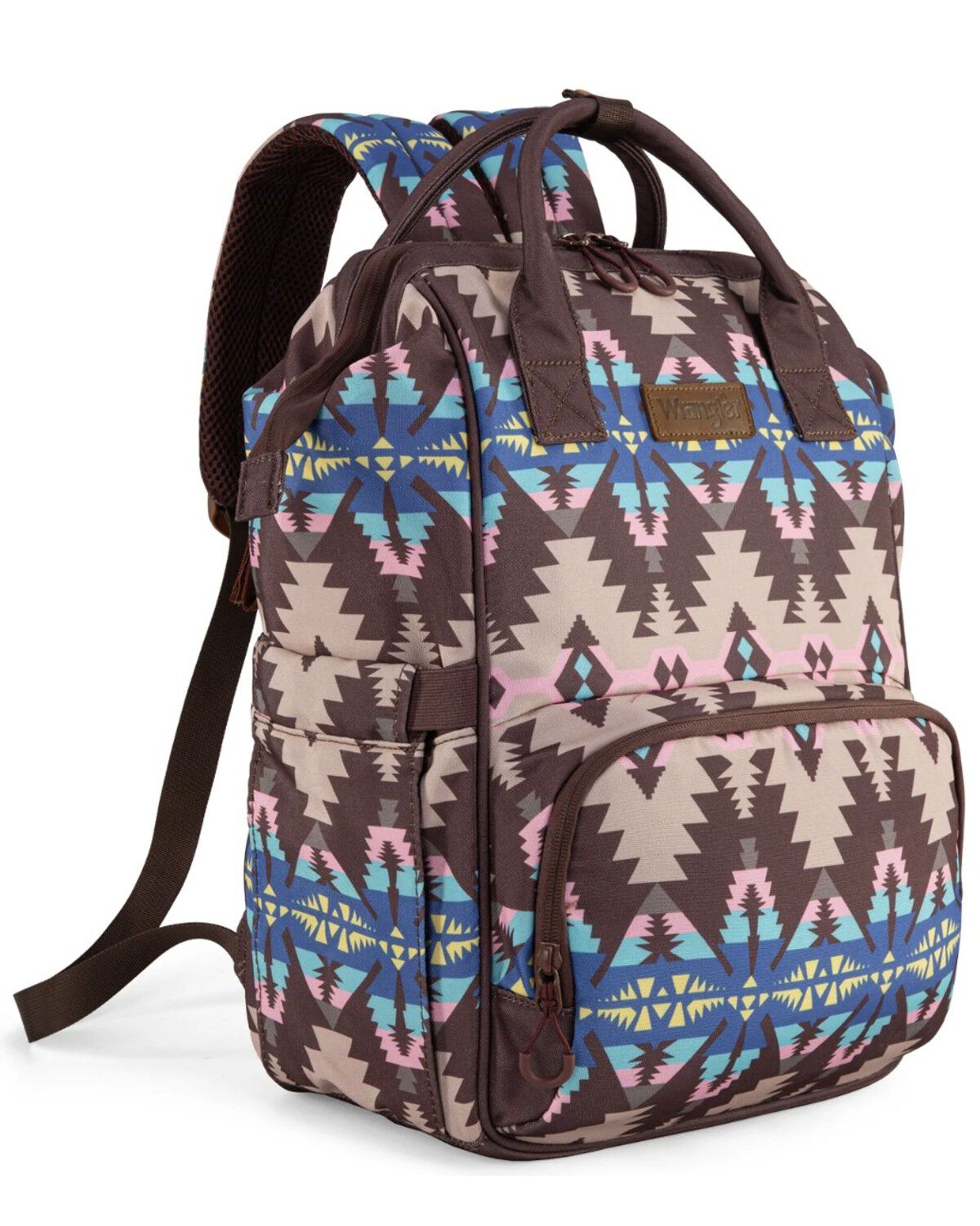 Image #1 - Wrangler Women's Southwestern Print Diaper Bag, Coffee, hi-res