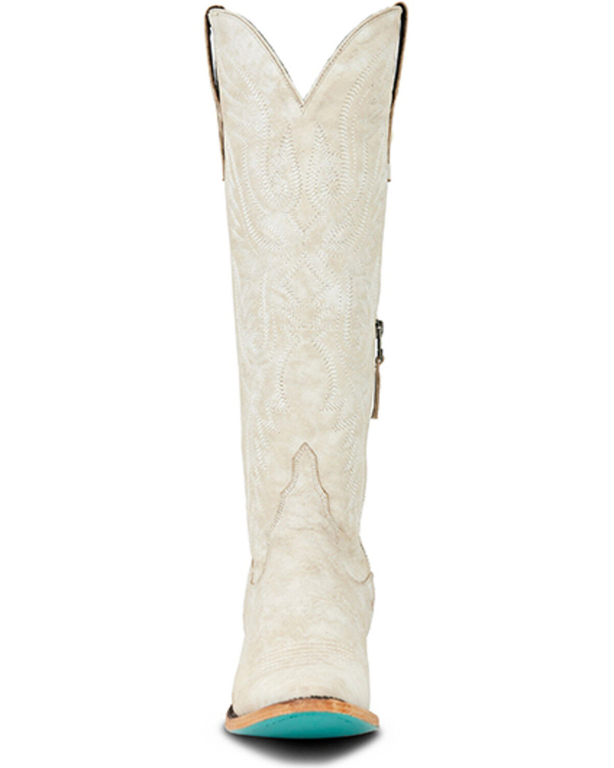 Image #4 - Lane Women's Monica Tall Western Boots - Round Toe, Ivory, hi-res