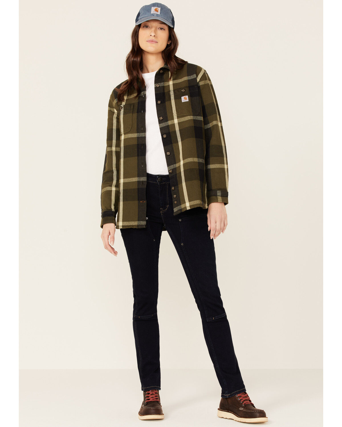 carhartt flannel jacket women's