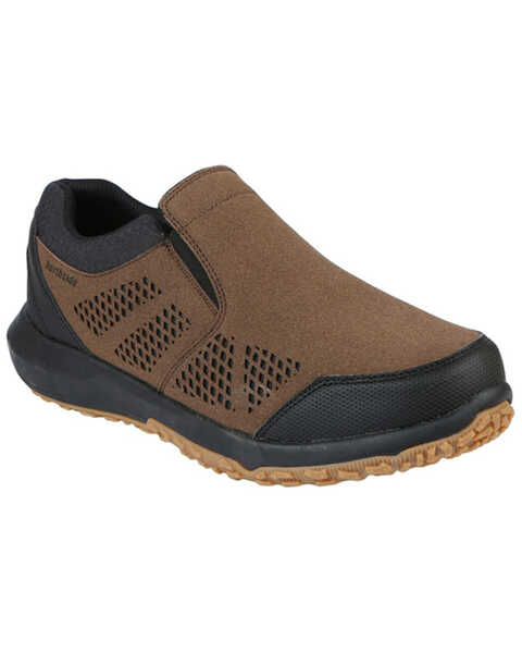 Northside Men's Benton Slip-On Hiking Shoes - Round Toe, Black/brown, hi-res