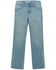 Image #2 - Wrangler Retro Boys' Mendenhall Light Wash Slim Straight Stretch Denim Jeans, Blue, hi-res