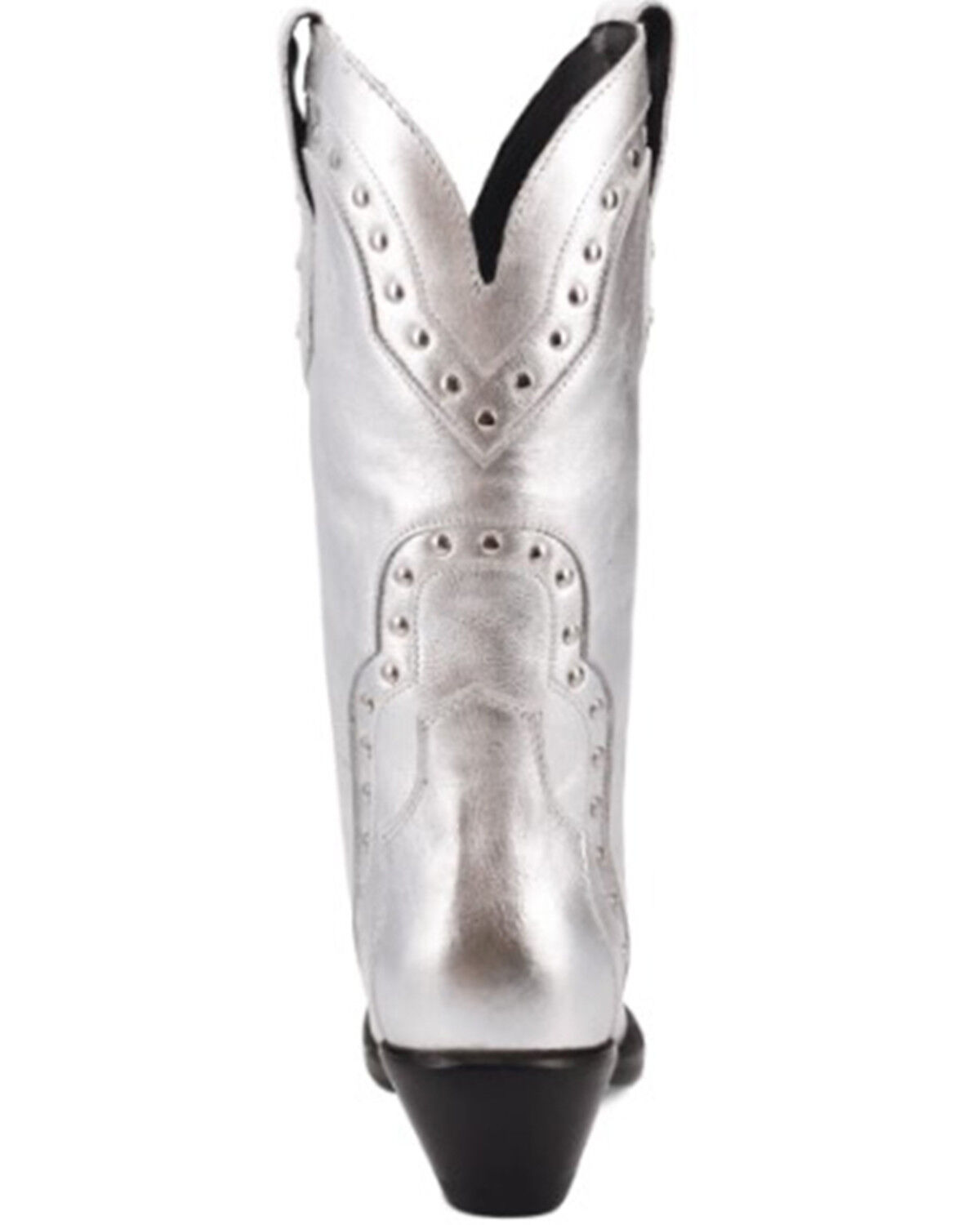Image #5 - Dingo Women's Sweet Treat Metallic Western Boots - Snip Toe, Silver, hi-res