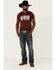 Image #2 - Red Dirt Hat Co. Men's Red Great White Buffalo Southwestern Graphic T-Shirt , Red, hi-res