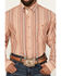 Image #3 - George Strait by Wrangler Men's Striped Long Sleeve Button-Down Stretch Western Shirt - Big, Multi, hi-res