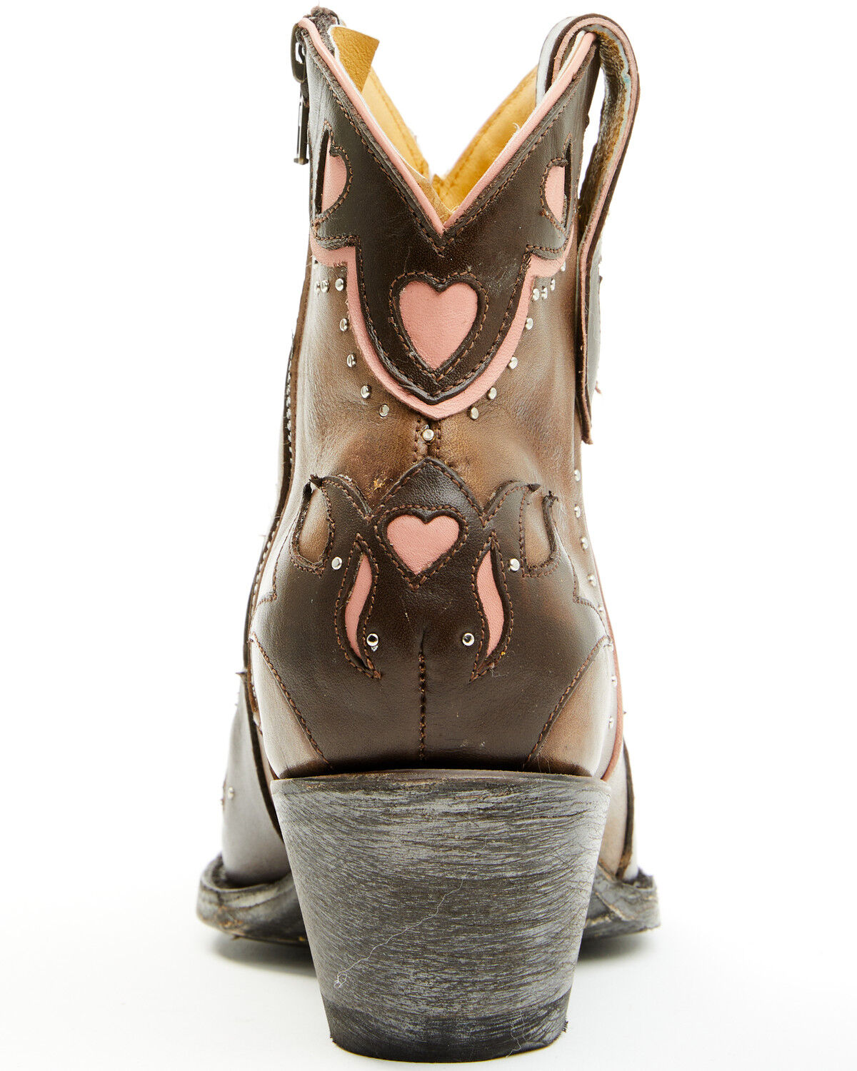 Image #5 - Yippee Ki Yay by Old Gringo Women's Love & Paranoia Western Booties - Snip Toe, Pink, hi-res