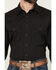 Image #3 - Wrangler Men's Tonal Long Sleeve Snap Western Shirt, Black, hi-res