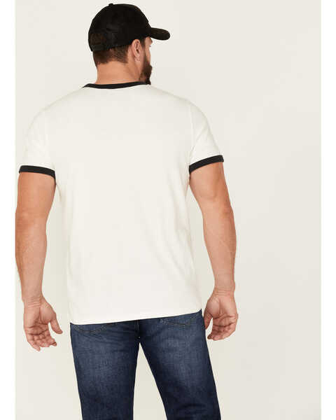 Image #4 - Wrangler X Fender Men's Logo Graphic Ringer T-Shirt , White, hi-res
