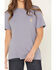 Image #3 - Carhartt Women's Loose Fit Heavyweight Short Sleeve Pocket Work Tee, Lavender, hi-res