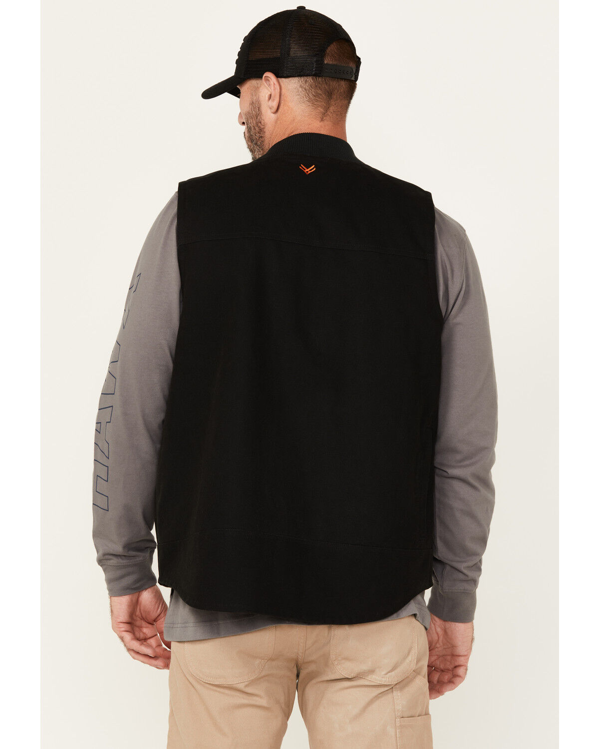 Image #4 - Hawx Men's Richardson Insulated Duck Canvas Vest, Black, hi-res