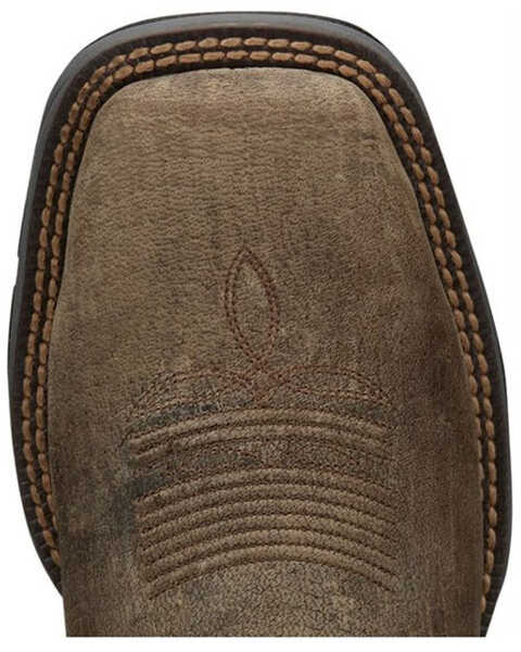 Image #6 - Tony Lama Men's Bartlett Stone Western Work Boots - Steel Toe, Brown, hi-res