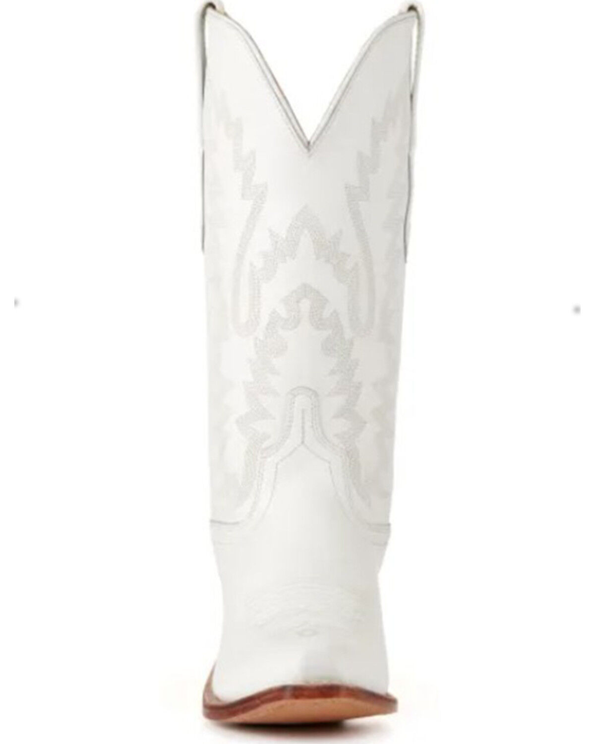 Image #4 - Old West Women's Western Boots - Snip Toe, White, hi-res
