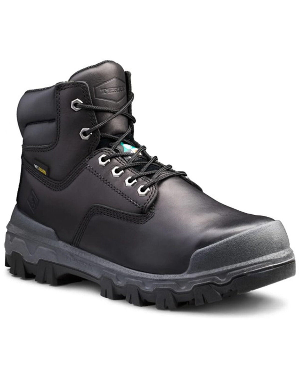 Kodiak Men's 6" Sentry Waterproof Metguard Work Boots - Composite Toe, Black, hi-res
