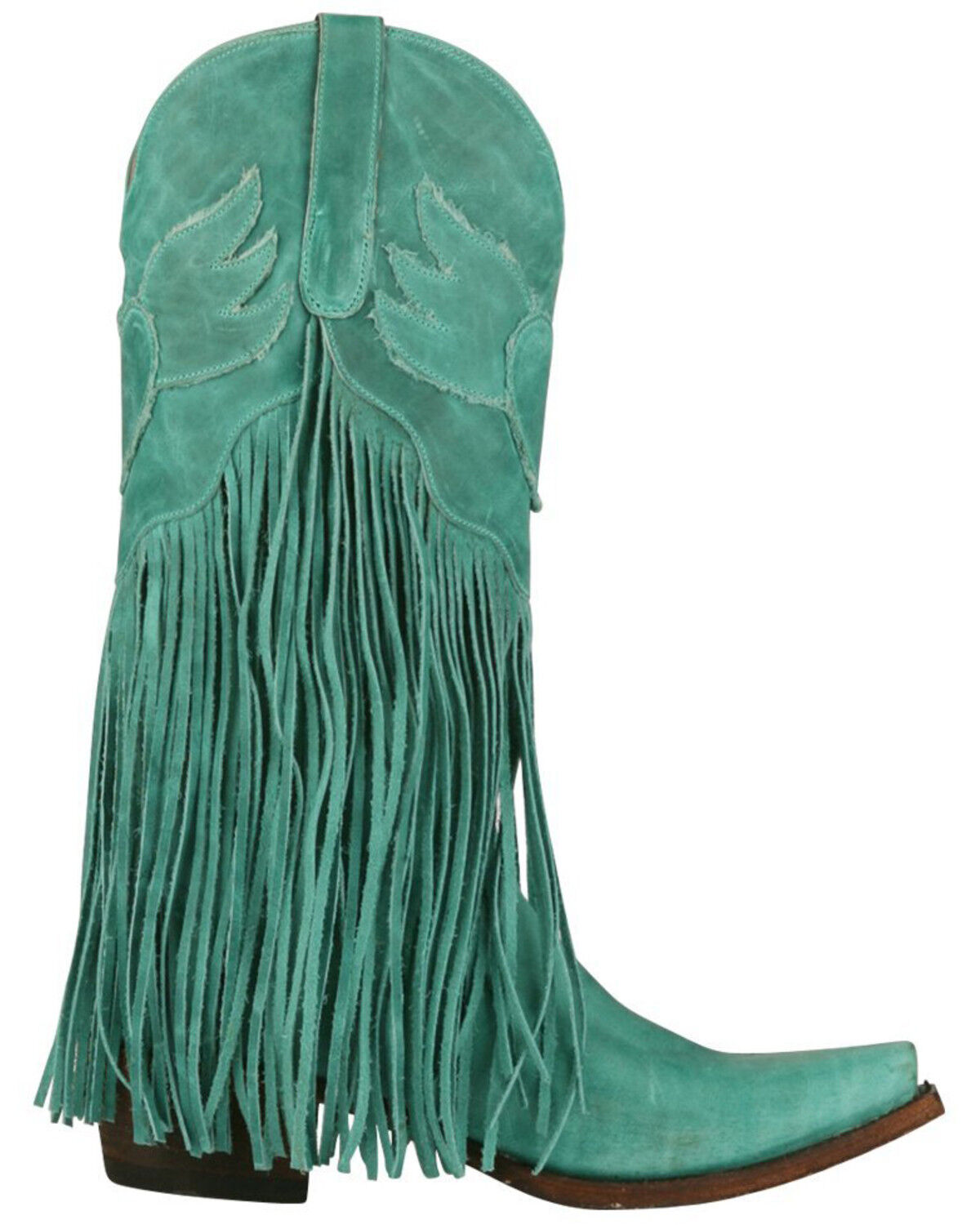 turquoise fringe cowboy boots