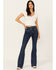Image #1 - Idyllwind Women's La Vista Dark Wash Legend High Rise Bootcut Comfort Stretch Denim Jeans, Medium Wash, hi-res