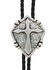 Cody James Men's Cross Bolo Tie, Silver, hi-res